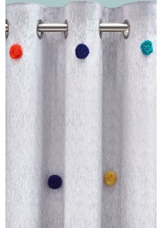 Pom Pom Eyelet Blackout Curtains