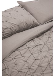 All Over Pleated Duvet Cover And Pillowcase Set