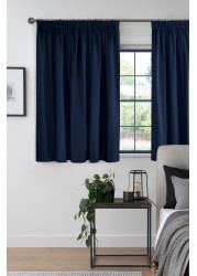 Cotton Curtains Pencil Pleat Blackout/Thermal