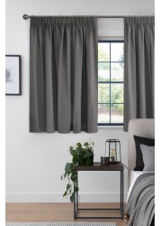 Cotton Curtains Pencil Pleat Blackout/Thermal