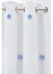 Pom Pom Eyelet Blackout Curtains