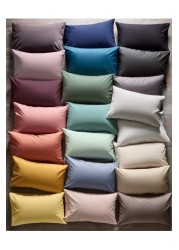 Cotton Rich Duvet Cover and Pillowcase Set Plain Percale