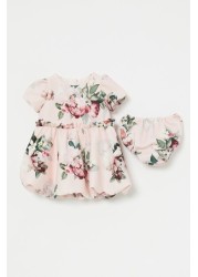 Lipsy Baby Puff Sleeve Dress With Matching Knicker