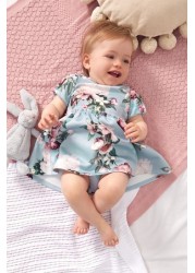 Lipsy Baby Puff Sleeve Dress With Matching Knicker