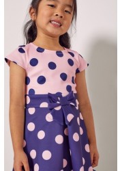 Lipsy Mini Cap Sleeve Scuba Bow Dress