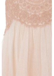 Monsoon Pink Estella Sparkle Dress