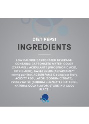 Diet Pepsi Carbonated Soft Drink Cans 330mlx6