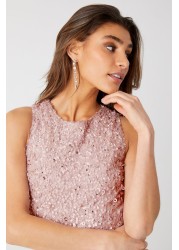 Maya Sleeveless Sequin Midaxi Overlay Dress