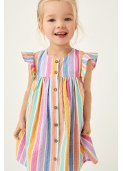 Frill Sleeve Cotton Dress (3mths-8yrs)