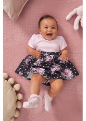 Lipsy Baby Puff Sleeve Dress With Matching Knicker