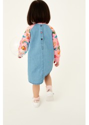 Rainbow Raglan Denim Dress (3mths-7yrs)