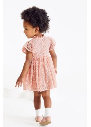 Short Sleeve Party Lace Dress (3mths-7yrs)