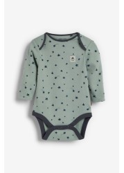 Long Sleeve Baby Bodysuits 3 Pack (0mths-3yrs)