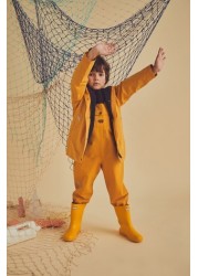 Töastie® Kids Fisherman Yellow Waterproof Dungarees