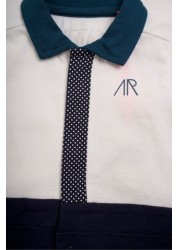 Angel & Rocket Blue Seb Mr Smart Shirt And Tie Babygrow