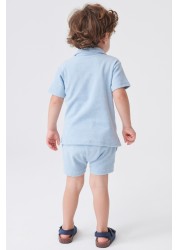 Towelling Revere Polo and Short Set (3mths-7yrs)