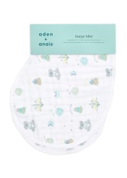 Aden + Anais White Cotton Muslin Now + Zen Burpy Bibs 2 عبوة