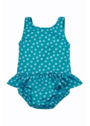 Frugi Blue Mermaid UPF 50+ Recycled Coral Swimsuit