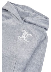 Juicy Couture Grey Velour Raglan Hoodie