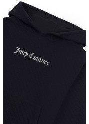 هودي مبطن أسود كبير الحجم فوق الرأس من Juicy Couture