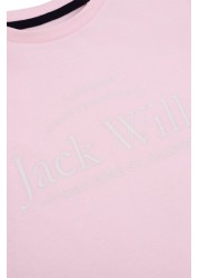 تي شيرت وردي سكريبت من Jack Wills