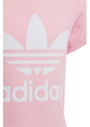 تي شيرت أديكلور وردي للأطفال الصغار من adidas originals