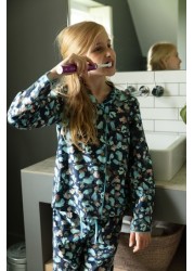 Cyberjammies Kids Leaf Print Long Sleeved Pyjama Set