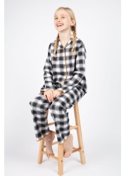 Cyberjammies Charcoal Checks Long Sleeve Pyjamas