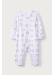 The White Company Lion Print Sleepsuit