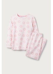 The White Company Pink Lion Print Pyjamas