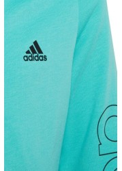 adidas Girls Linear Zip Through Hoodie