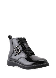 Start-Rite Icon Black Patent Leather Zip-Up Boots