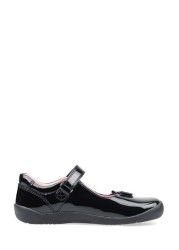 Start-Rite Giggle Black Patent Leather School Shoes Wide Fit