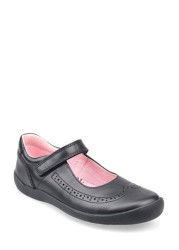 Start-Rite Spirit Black Leather School Shoes Unicorn