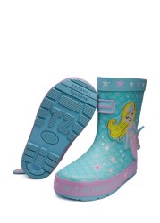 ToeZone Blue Mermaid Wellies