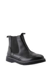 Start-Rite Revolution Black Leather Zip-Up Boots