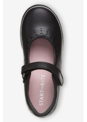 Start-Rite Black Leather Mary Jane Smart School Shoes