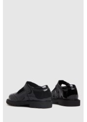 Schuh Black Leader T-Bar Shoes