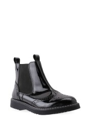 Start-Rite Revolution Black Patent Leather Zip-Up Boots