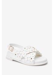 Baker by Ted Baker White Flower Sandals