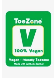 ToeZone Black PAX Vegan Dinosaur School Shoes