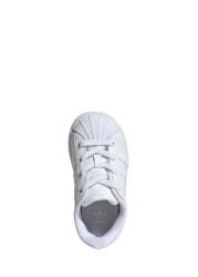 adidas Originals Superstar Infant White Elasticated Lace Trainers