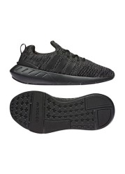 حذاء رياضي أسود من الدانتيل Swift Youth من adidas Originals