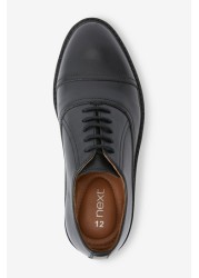 Leather Oxford Toe Cap Shoes