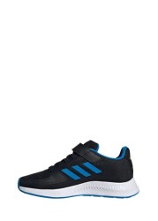 حذاء رياضي أسود RunFalcon للشباب والناشئين من Adidas