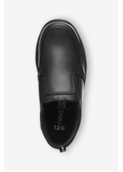 School Leather Loafers Wide Fit (G)