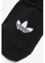 adidas Originals Adults Black No Show Socks Three Pack