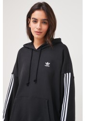 adidas Originals Longline 3 Stripe Hoodie