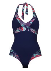 Pour Moi Positano Removable Cup Halter Control Swimsuit