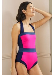 Boden Pink Santorini Halterneck Swimsuit